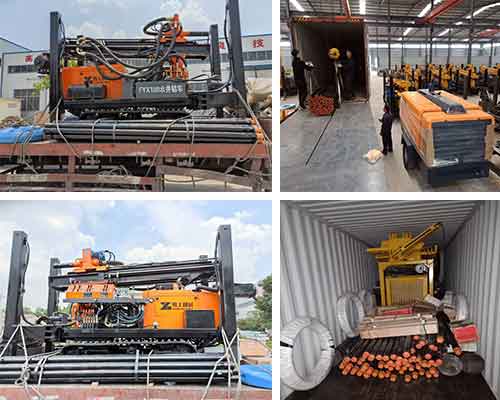 Package and Transportation of FYX-180 Crawler Water Well Drilling Equipment