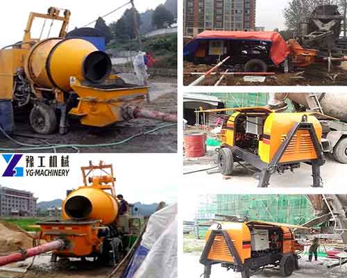 Concrete Mixer Machine Practical Scene Display