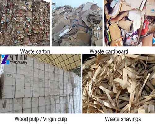 Available Raw Materials for Paper Machines
