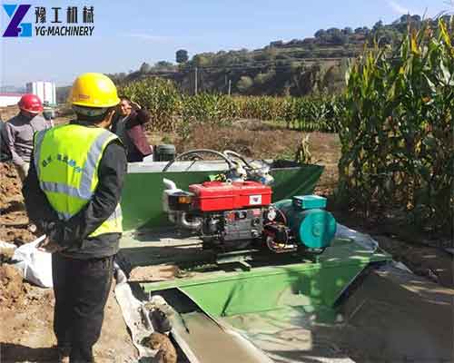 Trencher Machine Work Site