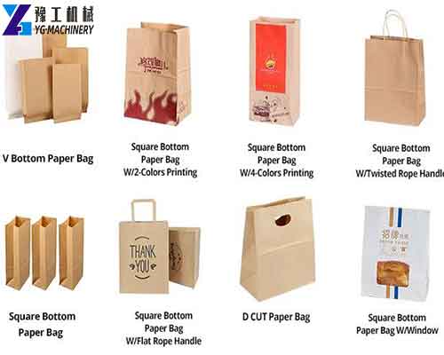 Type of Bags can Make Using Paper Bag Machines