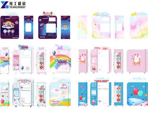 Different Types of Cotton Candy Vending Machine