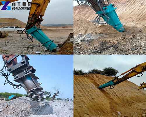 Drum Cutter Attachment for Excavator