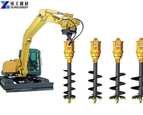Auger Drill Attachment for Excavators