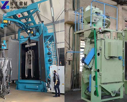 spinner hanger shot blasting machine price