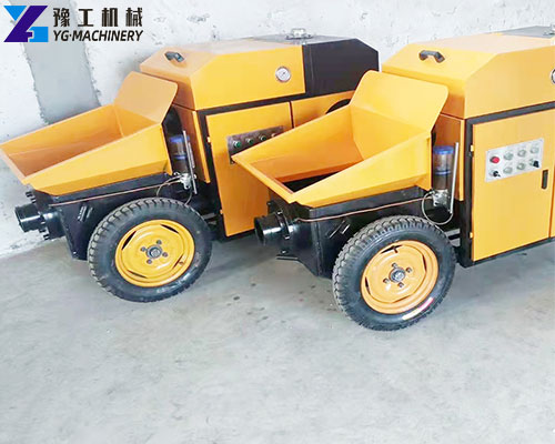small concrete pump