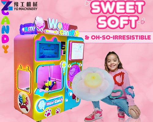 automatic cotton candy vending machine for sale