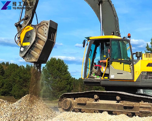 concrete crusher attachment for excavator