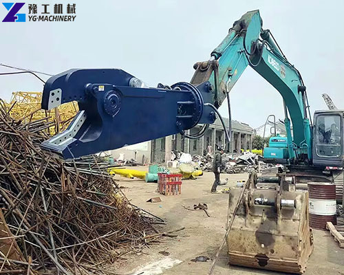metal shear for excavator