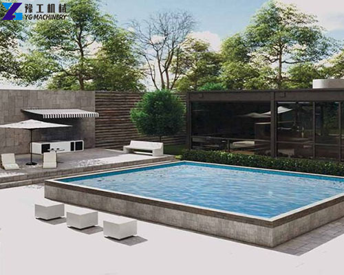 above ground pool container