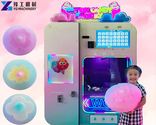 customized cotton candy vending machine