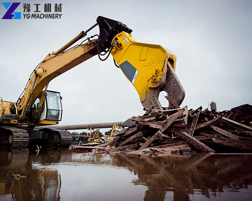 excavator shear attachment