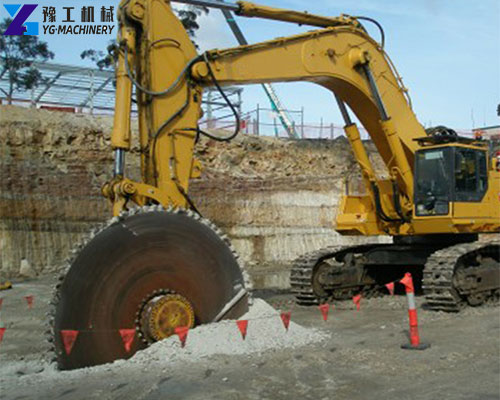 hydraulic rock saw for excavator