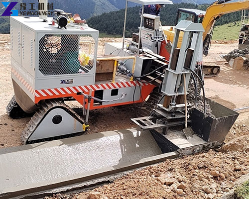 landscape curbing machine
