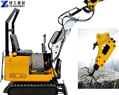 mini digger concrete breaker