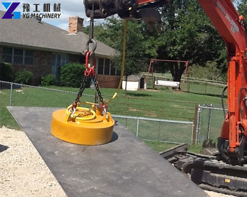 mini excavator magnet attachment