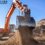 mini excavator screening bucket