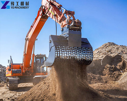 mini excavator screening bucket
