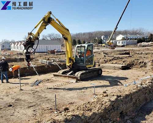 portable helical pile driver