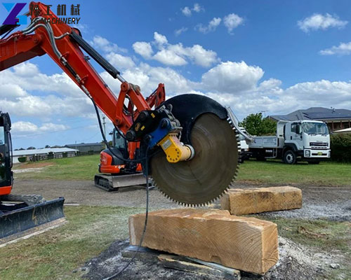 rock saw attachment for excavator