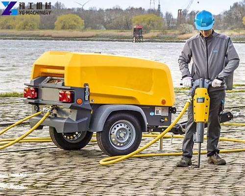 small screw type air compressor