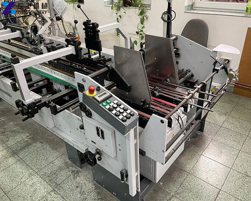 carton folding and gluing machine