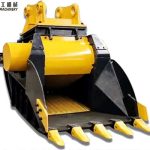 concrete crusher attachment for excavator
