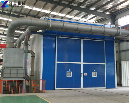 container sandblasting chamber