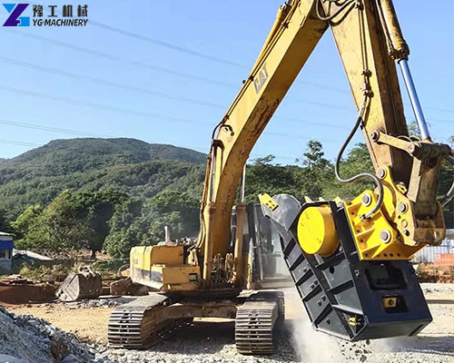 crusher attachment for excavator