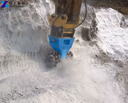 drum cutter attachment for excavator