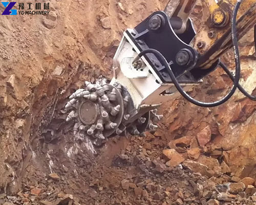 drum grinder excavator