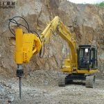 excavator mounted rock splitter