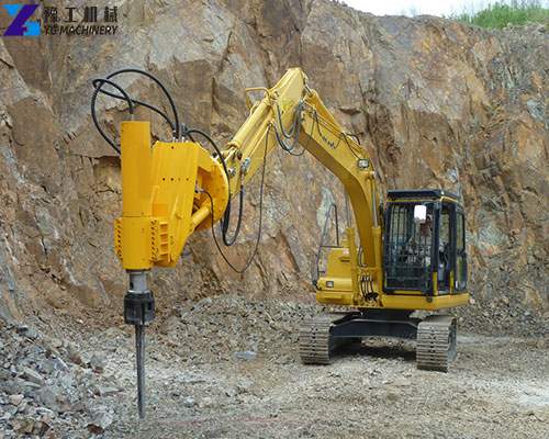 excavator mounted rock splitter