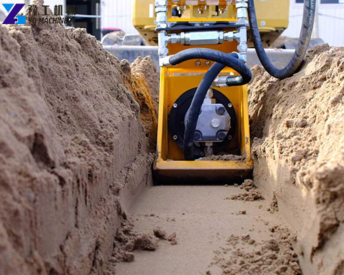 excavator mounted vibratory plate compactor