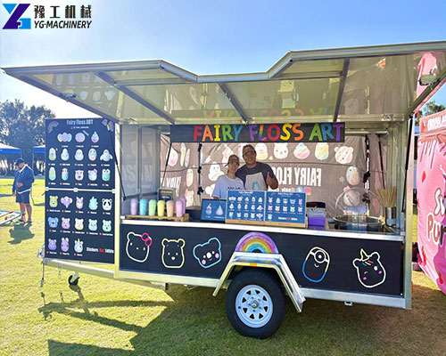 hot sale cotton candy trailer