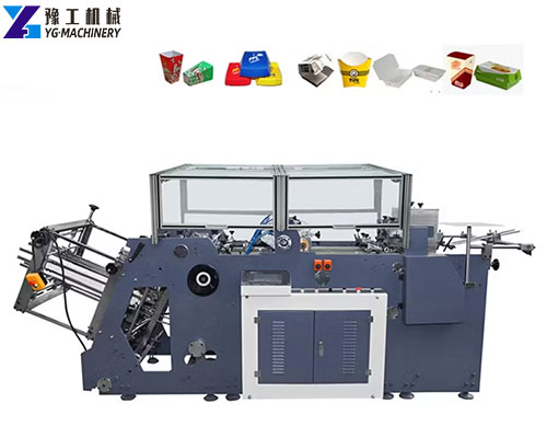 paper food box making machine