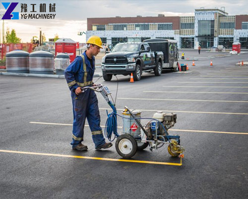 parking lot painting machine