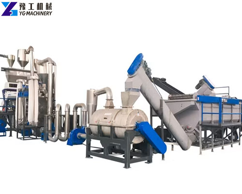 pe plastic flakes pelletizing line