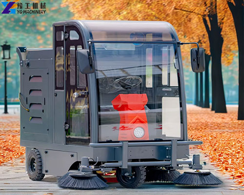 ride on parking lot sweeper