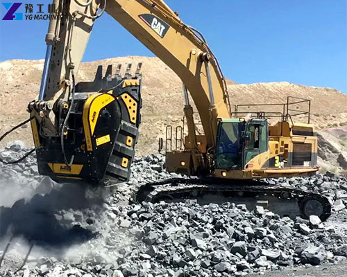 rock crusher bucket for excavator