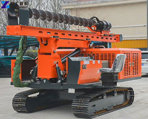 rotary pile drilling rig