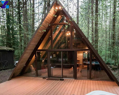 triangle wooden house price