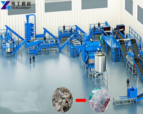 waste plastic recycling line