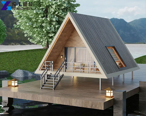 wooden triangle house
