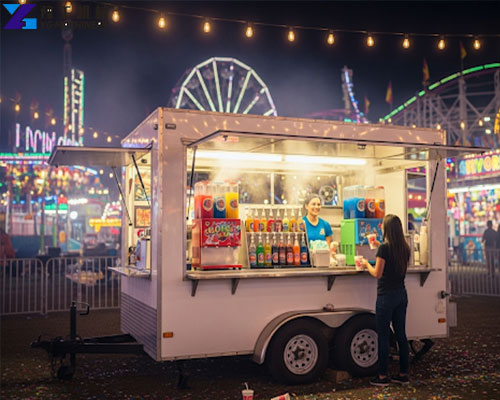 commercial snow cone trailer