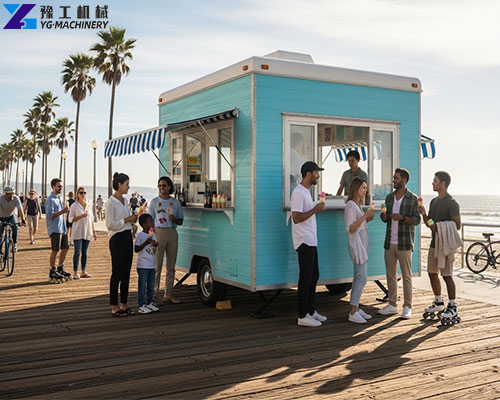 small ice cream trailer for sale