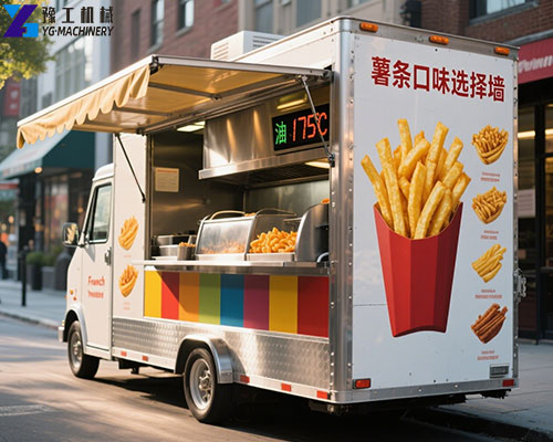 outdoor french fry trailer