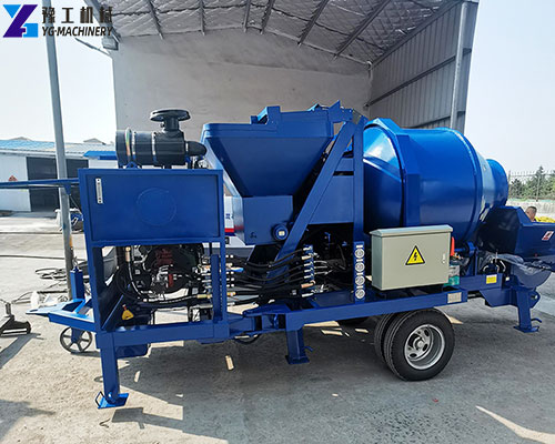 concrete mixer pump machine
