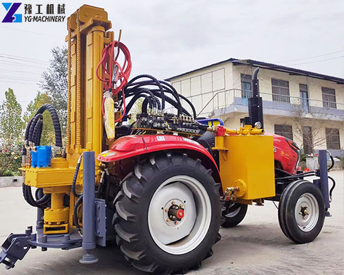 pneumatic water well drilling rig