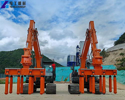 concrete vibrator for excavator